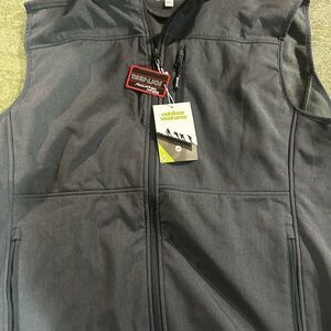 XXL Outdoor Ventures Men's Running Vest Outerwear, Light Wt. Windproof.